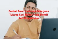 Contoh Surat Lamaran Pekerjaan Tukang Cuci Motor yang Efektif dan Meyakinkan