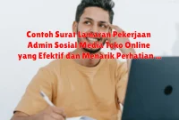 Contoh Surat Lamaran Pekerjaan Admin Sosial Media Toko Online yang Efektif dan Menarik Perhatian HRD