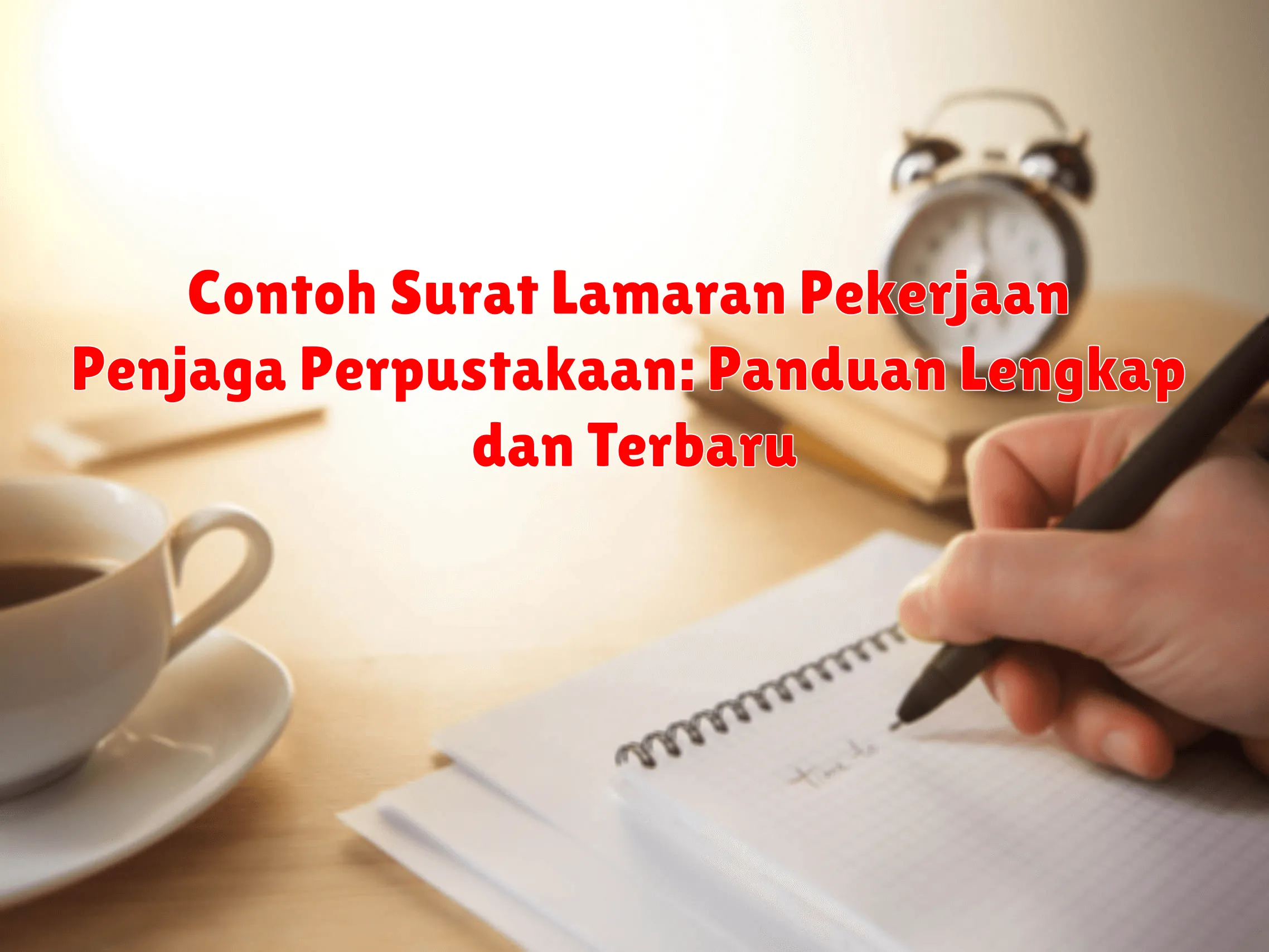 Contoh Surat Lamaran Pekerjaan Penjaga Perpustakaan: Panduan Lengkap dan Terbaru
