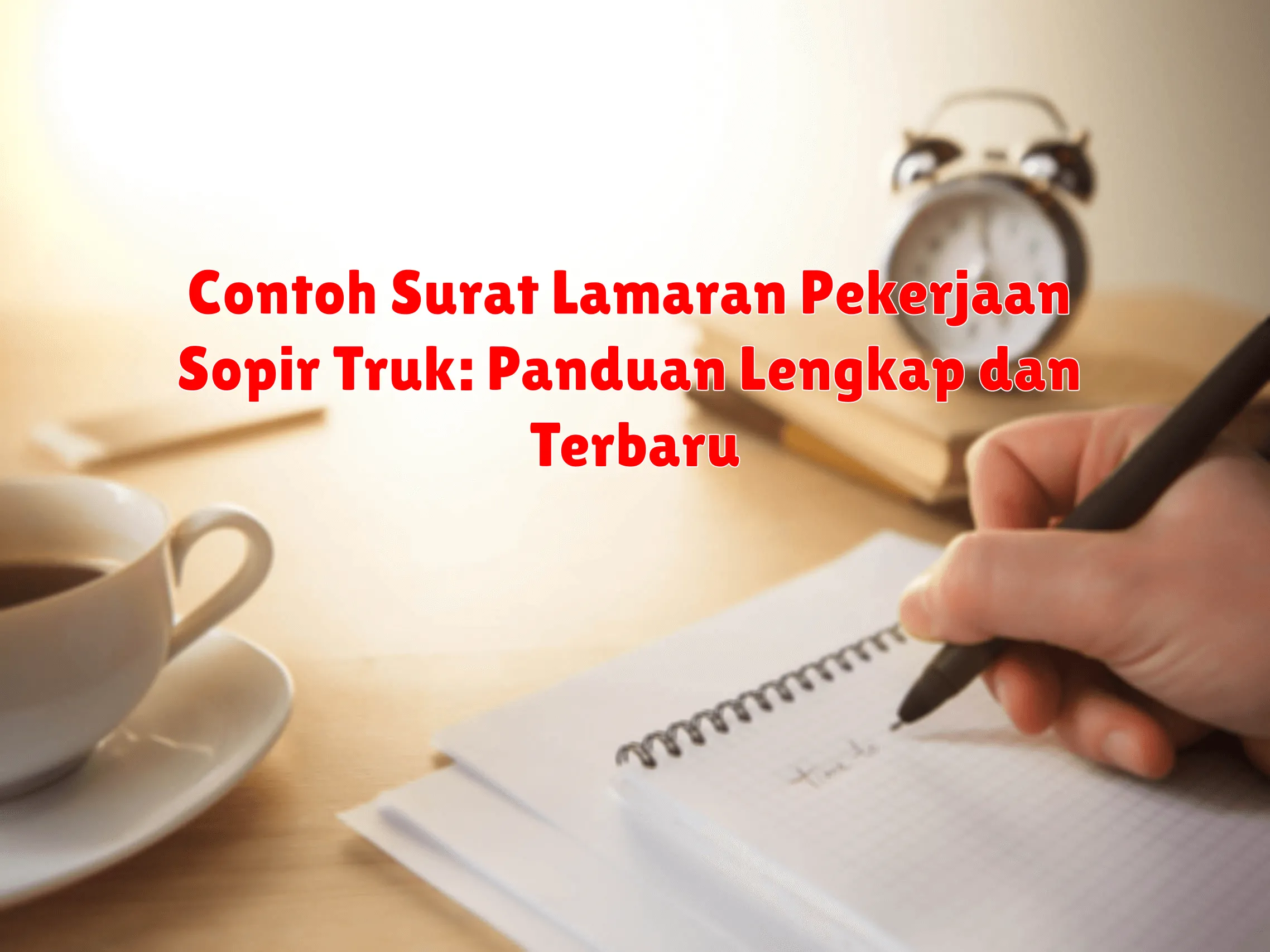 Contoh Surat Lamaran Pekerjaan Sopir Truk: Panduan Lengkap dan Terbaru