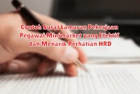 Contoh Surat Lamaran Pekerjaan Pegawai Minimarket yang Efektif dan Menarik Perhatian HRD
