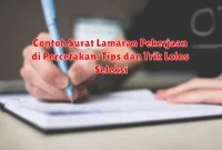 Contoh Surat Lamaran Pekerjaan di Percetakan: Tips dan Trik Lolos Seleksi