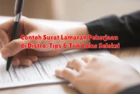 Contoh Surat Lamaran Pekerjaan di Distro: Tips & Trik Lolos Seleksi