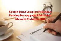 Contoh Surat Lamaran Pekerjaan Packing Barang yang Efektif dan Menarik Perhatian HRD