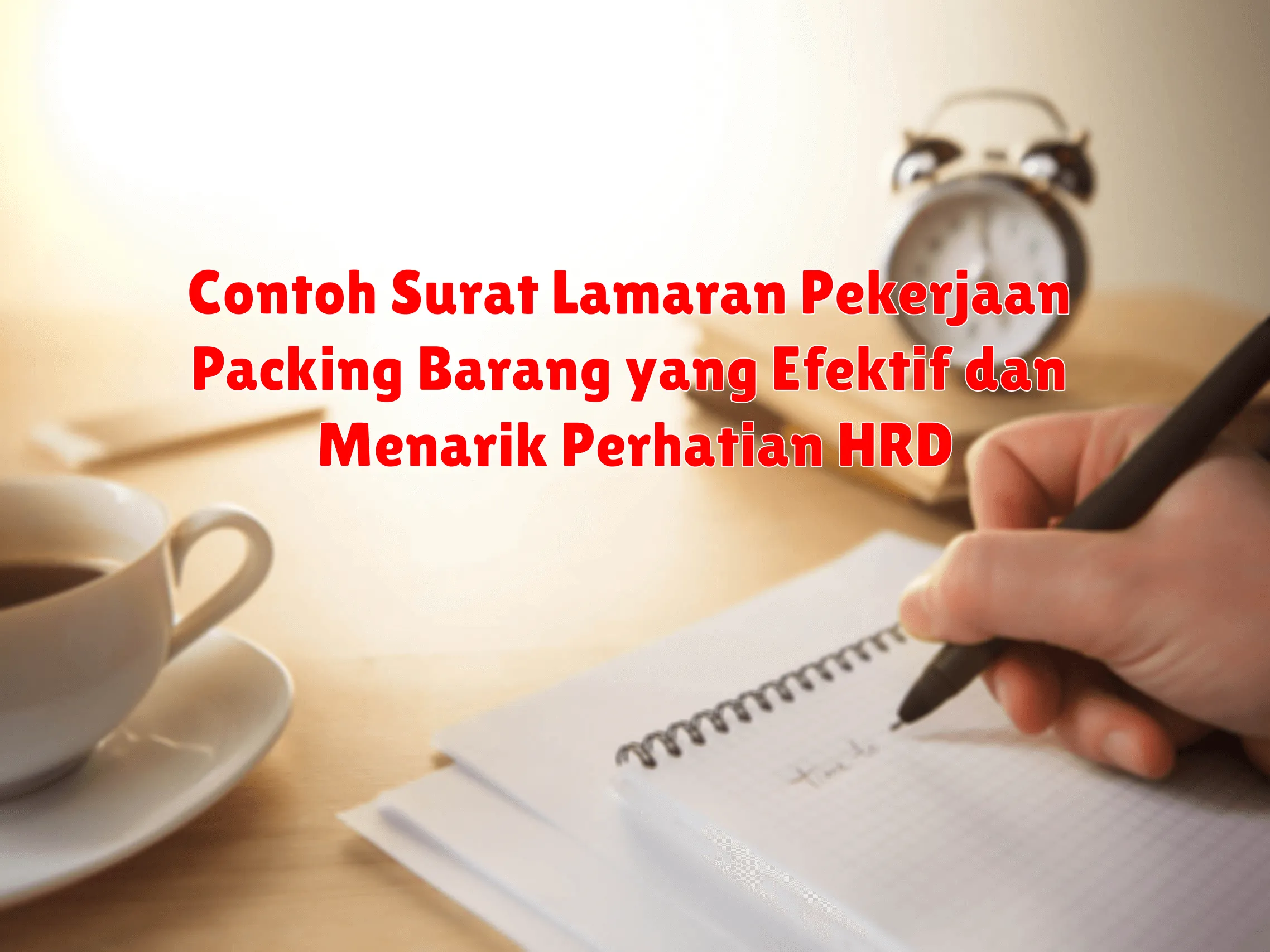 Contoh Surat Lamaran Pekerjaan Packing Barang yang Efektif dan Menarik Perhatian HRD