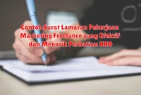 Contoh Surat Lamaran Pekerjaan Marketing Freelance yang Efektif dan Menarik Perhatian HRD