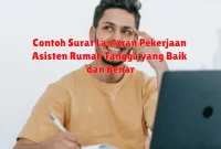 Contoh Surat Lamaran Pekerjaan Asisten Rumah Tangga yang Baik dan Benar