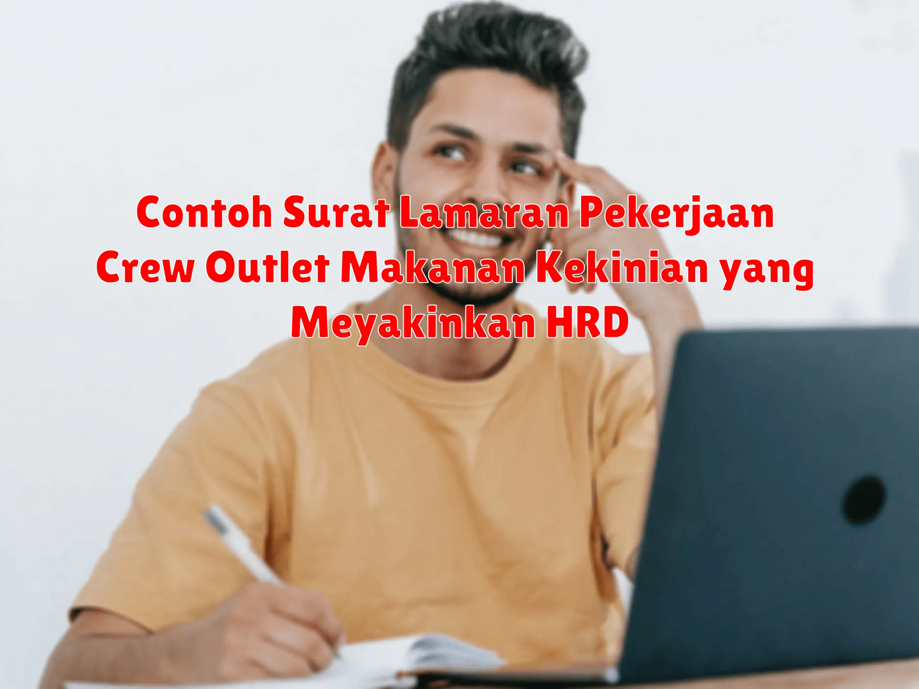 Contoh Surat Lamaran Pekerjaan Crew Outlet Makanan Kekinian yang Meyakinkan HRD