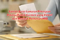 Contoh Surat Lamaran Pekerjaan Pekerja Pabrik Garmen yang Efektif dan Menarik Perhatian HRD